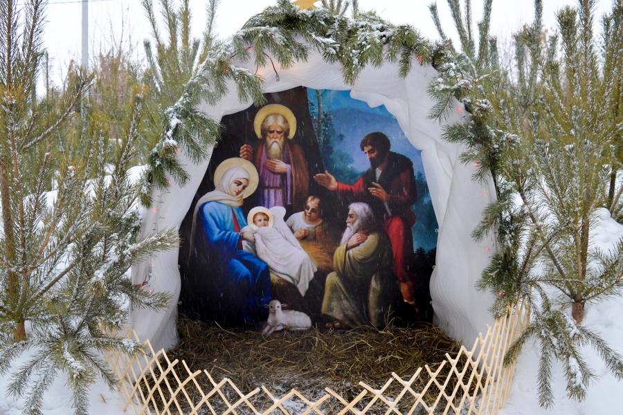 Рождественский вертеп Покровского собора